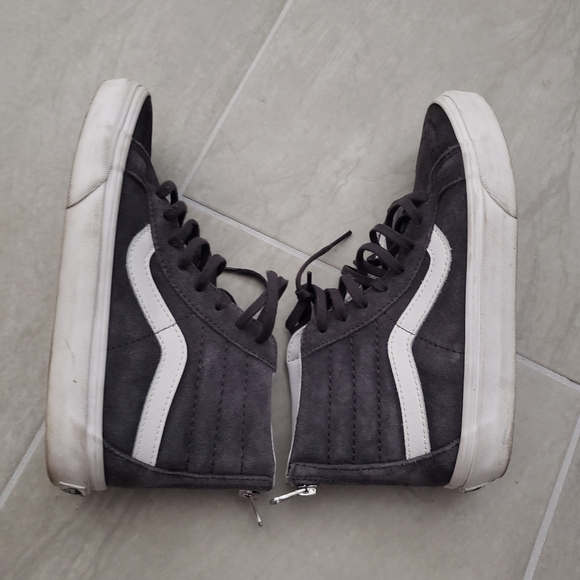 GUC Vans Sk8-Hi Suede Raven/Blanc de Blanc - Picture 8 of 12